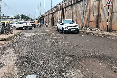Service road is in trouble