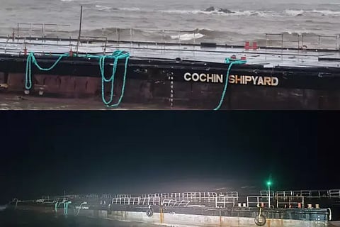 container Drifted to Jali Seashore