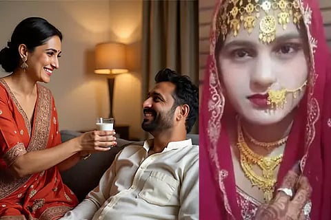 Newly married woman