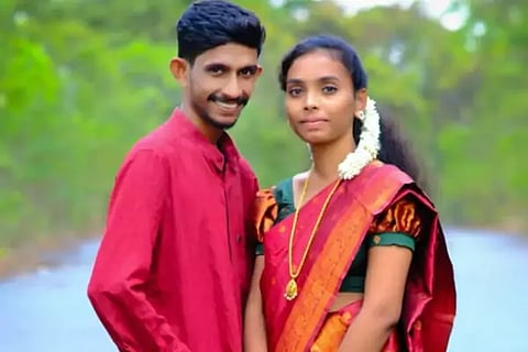 Newlywed couple