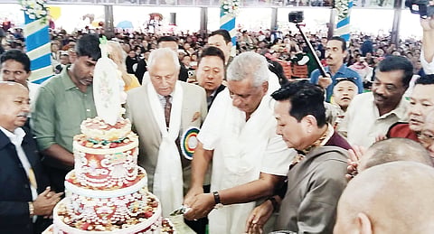 ಬೈಲುಕುಪ್ಪೆ. ಬೌದ್ಧ ಗುರು ದಲೈ ಲಾಮರವರು ಶಾಂತಿ
