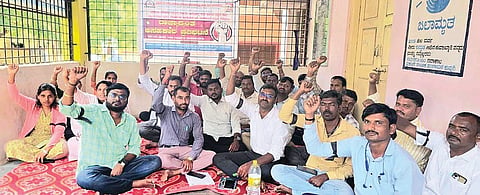 protesting wearing black belts