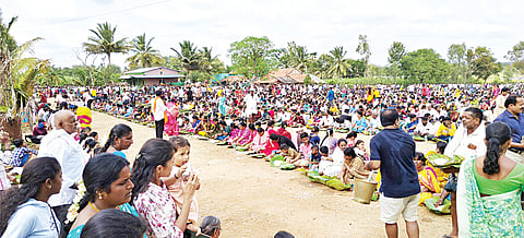 ತೋಪಿನ ತಿಮ್ಮಪ್ಪ ಹರಿಸೇವೆಯಲ್ಲಿ ಒಂದು ಲಕ್ಷ ಜನ ಭಾಗಿ