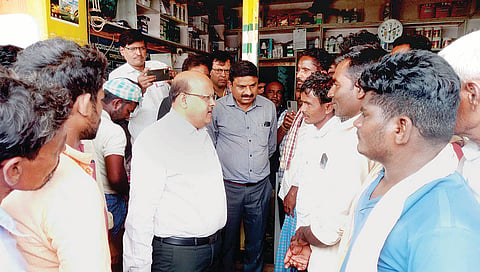 District Collector visits Lushtagi