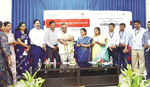A job fair was organized at Siddharthanagar College, Mysore.