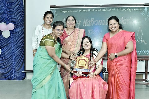 At Sanganabasava School..