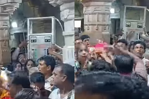 Devotee Offered A Silver Petrol Pump