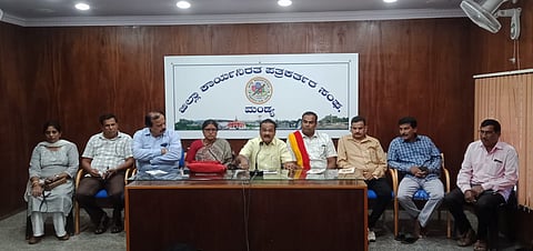 Former MLC KTS press conference Mandya