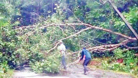 Heavy rain causes damage in many places
