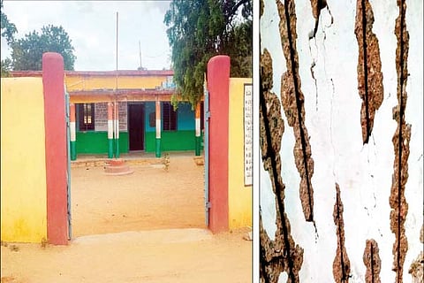 Kavital school bulding damege