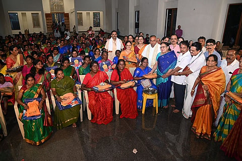 Lalita Sahasranama by civic workers at Shankara Math in Agrahara