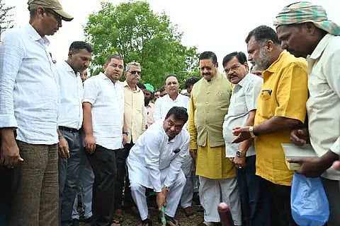 M B PATIL KANDKA KAMGARI BHUMI POOJE