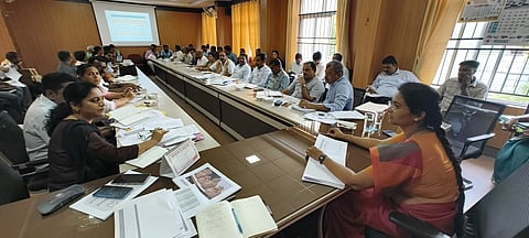Progress review meeting Mandya