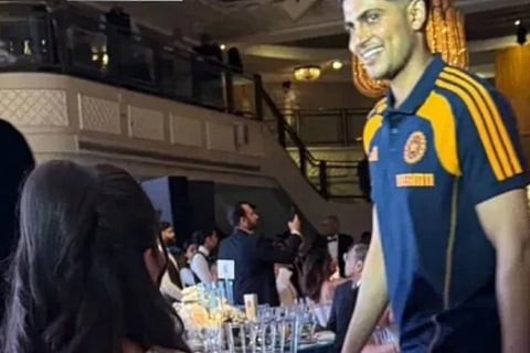 Shubman Gills viral photo with Sara Tendulkar at star-studded London event