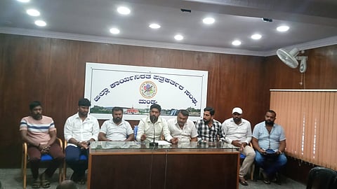 Taluk Youth Congress President press conference Mandya