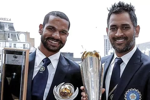 dhawan - dhoni