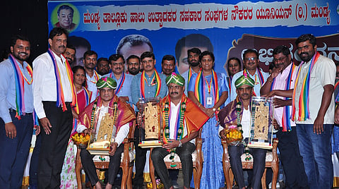 felicitation ceremony for Manmul director Mandya