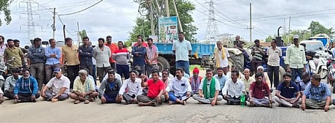 raitha sanga protest