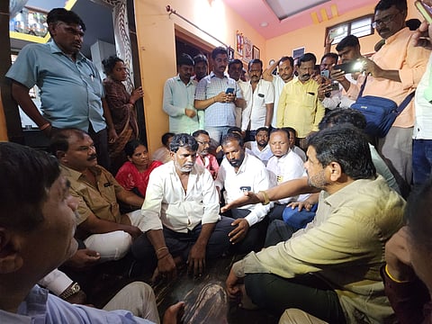 district koppal gavinayak murder case muslim leaders visit