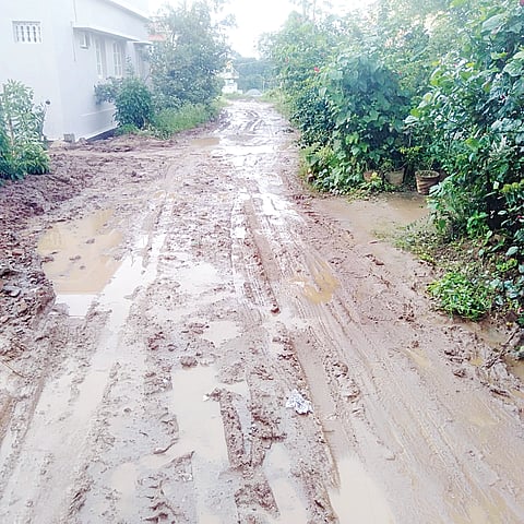 ಕೆಸರು ಗದ್ದೆಯಂತಾದ ರಸ್ತೆಗಳು