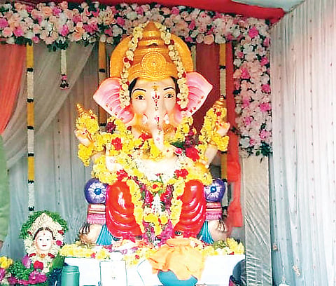 28ss1gouri ganesa pratistapane