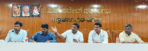 district koppal guarantee schemes review meeting reddi srinivas