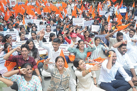 ABVP awareness campaign against drugs in Mysore