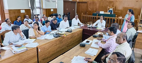 DC meeting with officials Mandya