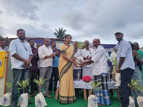 Distribution of cloth bags and plants Mandya
