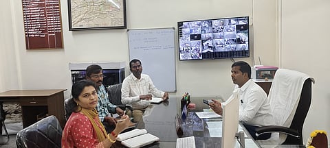 District Collector visits Municipal Council Mandya