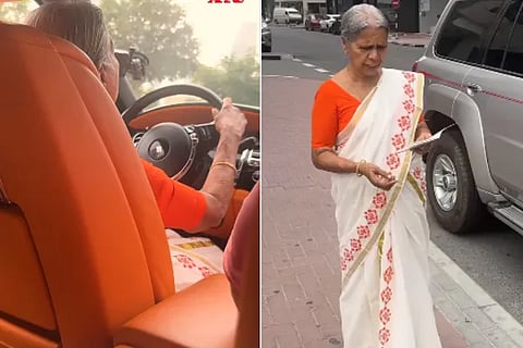 Grandma Driving Rolls Royce