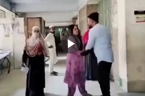 Husband and wife quarrel