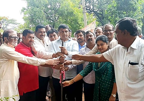MLA launches development work Mandya