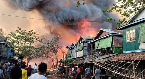 Myanmar Air straik