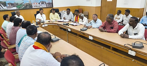Pre-meeting of the commemorative issue release programme Mandya