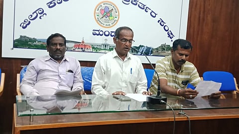 Press conference of the Non-Hind Organizations Struggle Committee Mandya