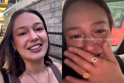 Tourist gets emotional
