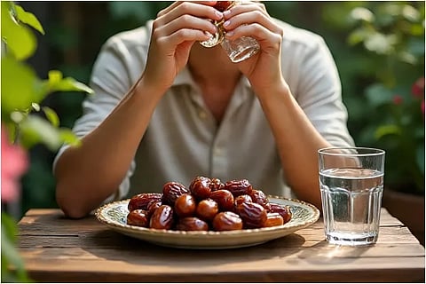 dates and water