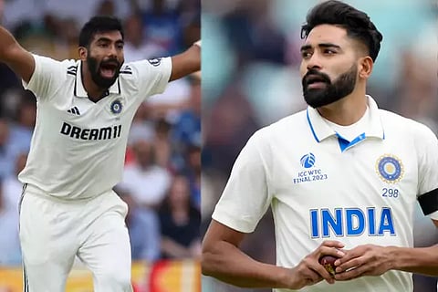 Jasprit Bumrah and Mohammed Siraj