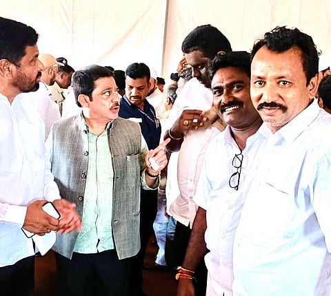district koppal minister jameer khan ,mla raghavendra hitnal amzad patel