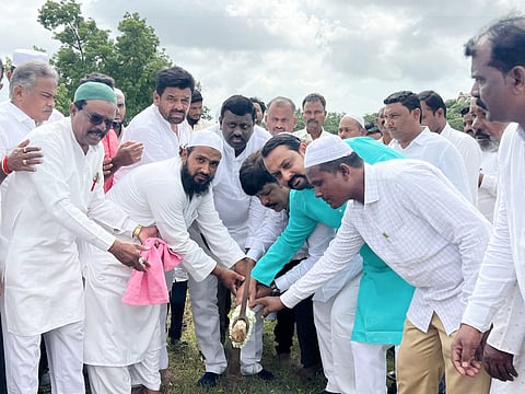 district koppal bahaddura bandi village mla raghavendra hitnal road work