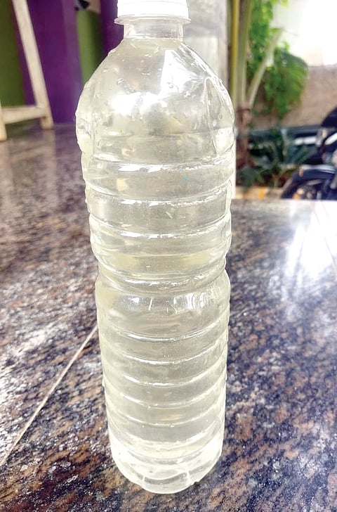 Naganakal lake water polluted