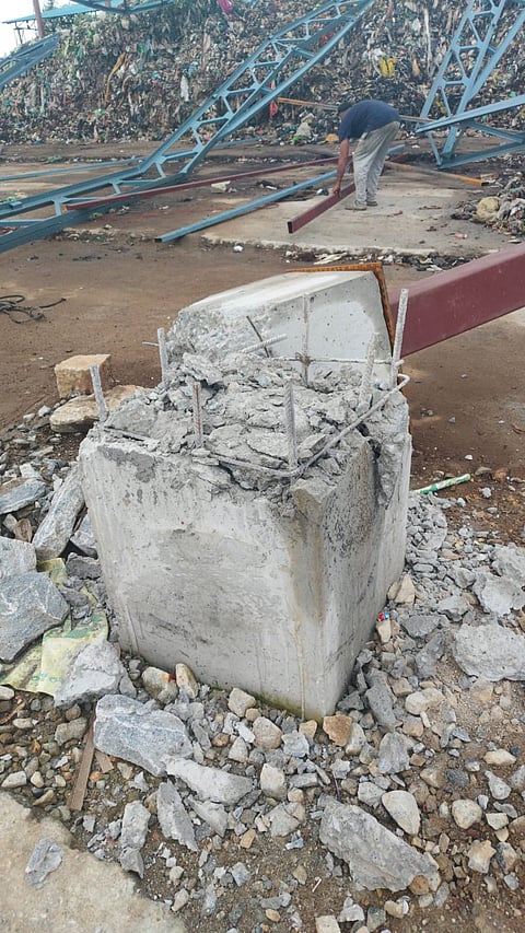 ಅಗಿಲೆ ಗ್ರಾಮದಲ್ಲಿ ಕುಸಿದು ಬಿದ್ದ ಬೃಹತ್ ಶೆಡ್