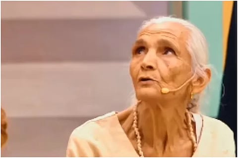 87 year old woman sheds 83 kg with yoga
