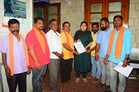 BJP workers appeal to state government Mandya