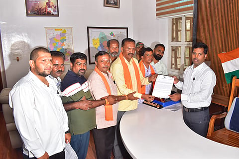 BJP workers submit petition to district administration Mandya