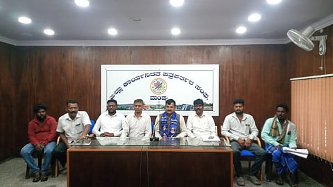 BSP state president press conference Mandya