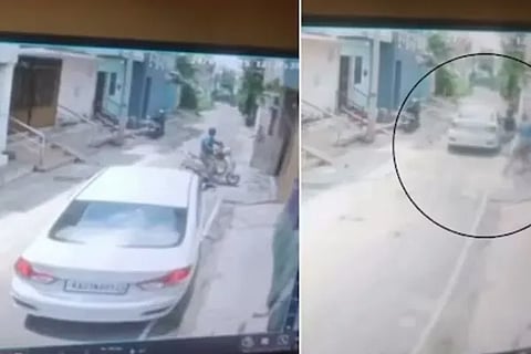 Chilli Powder Thrown At Techie Face Son Kidnapped