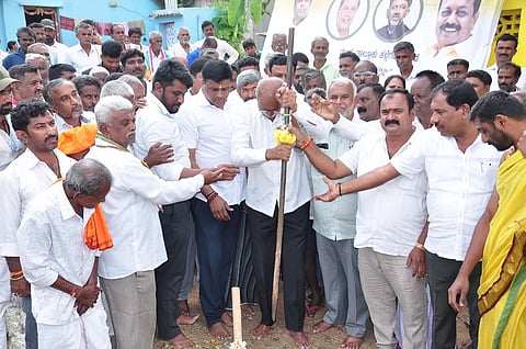 Colony development at a cost of one crore rupees Mandya