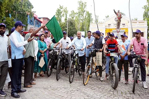 Cycle rally in shimogga